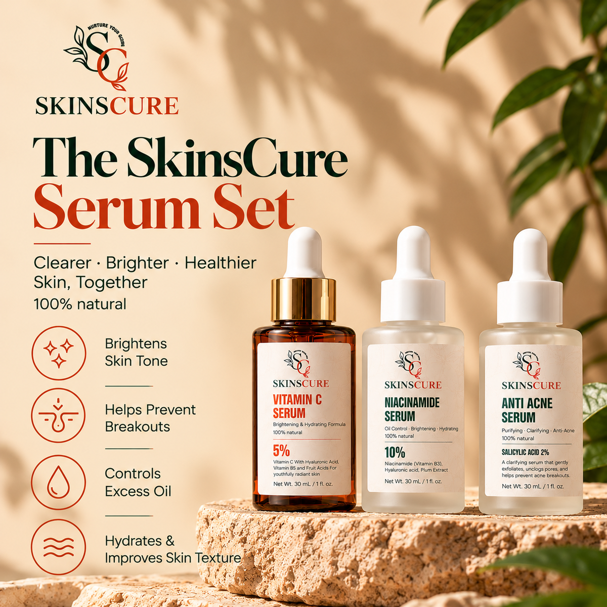 The Skinscure Serum Set